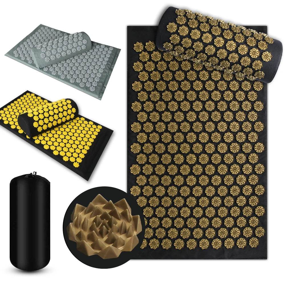 Shiatsu Acupressure Mat Cotton Spike Massage Pad - Sleep Galleria