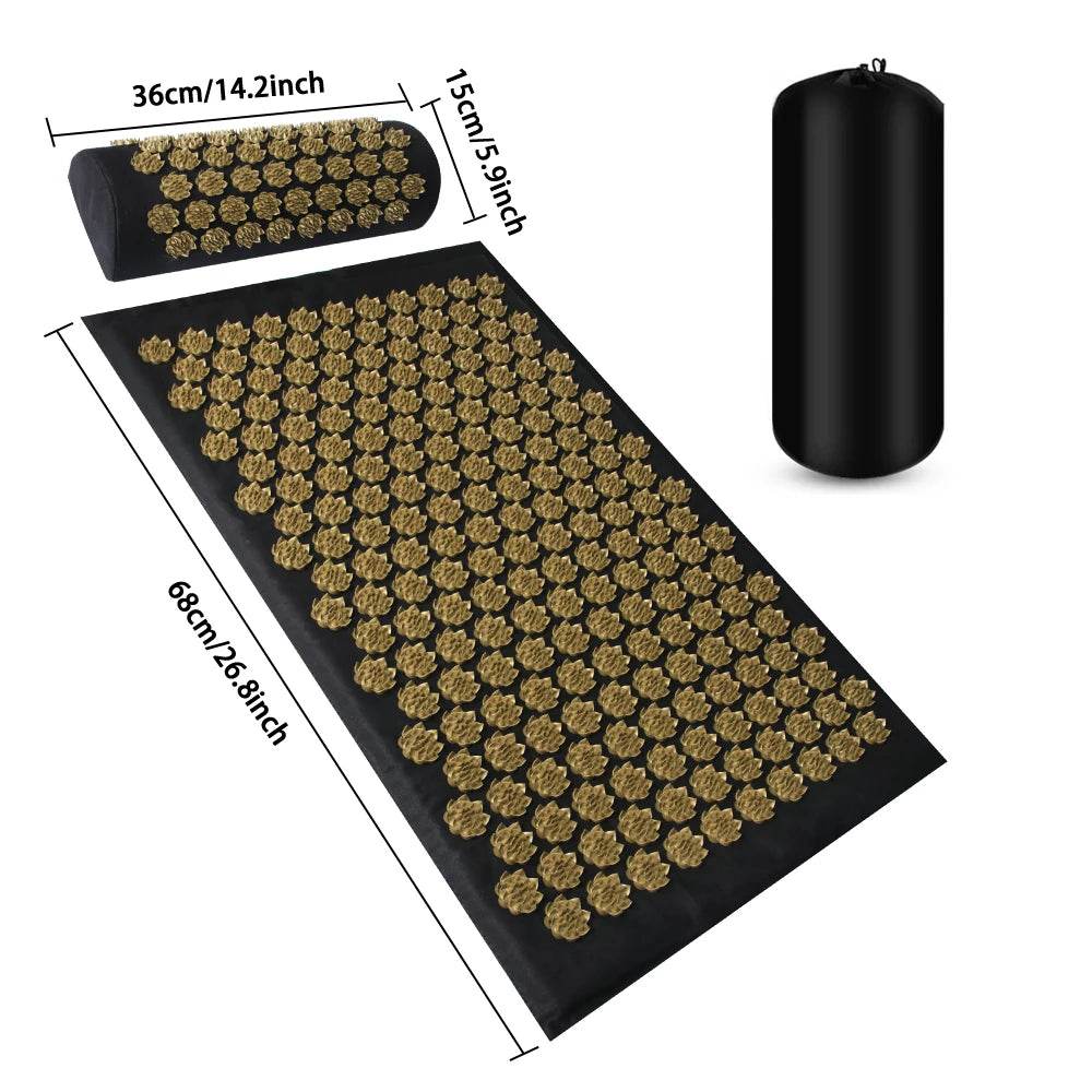 Shiatsu Acupressure Mat Cotton Spike Massage Pad - Sleep Galleria