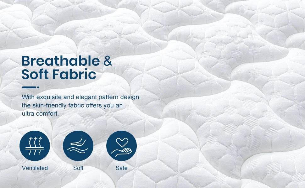 12-Inch Cooling Gel Hybrid Mattress - Sleep Galleria