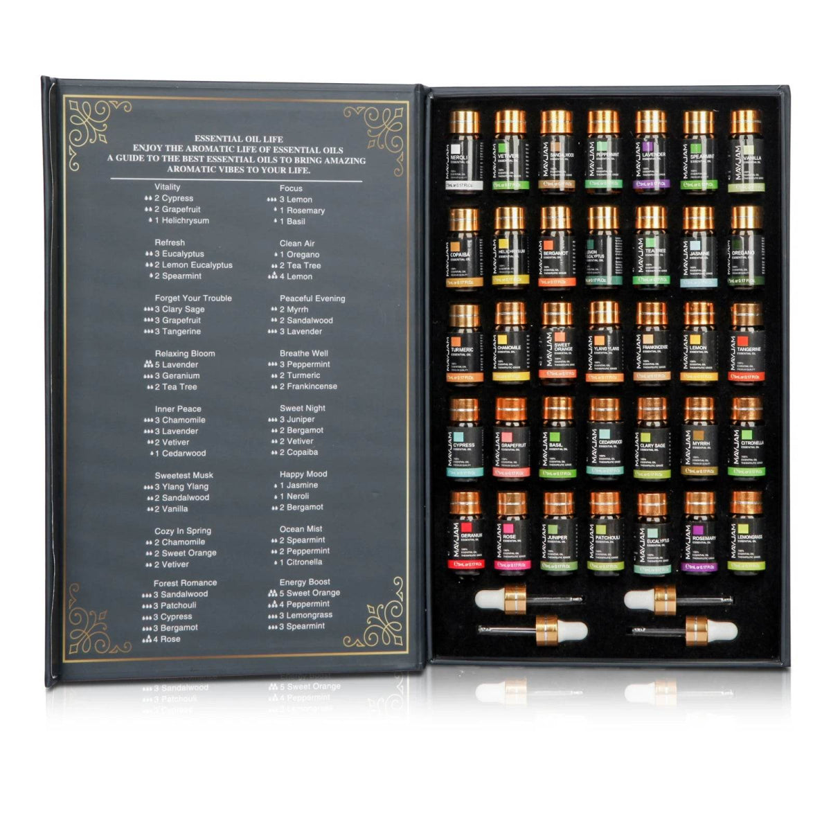 35-Piece Essential Oil Set for Diffusers - Sleep Galleria