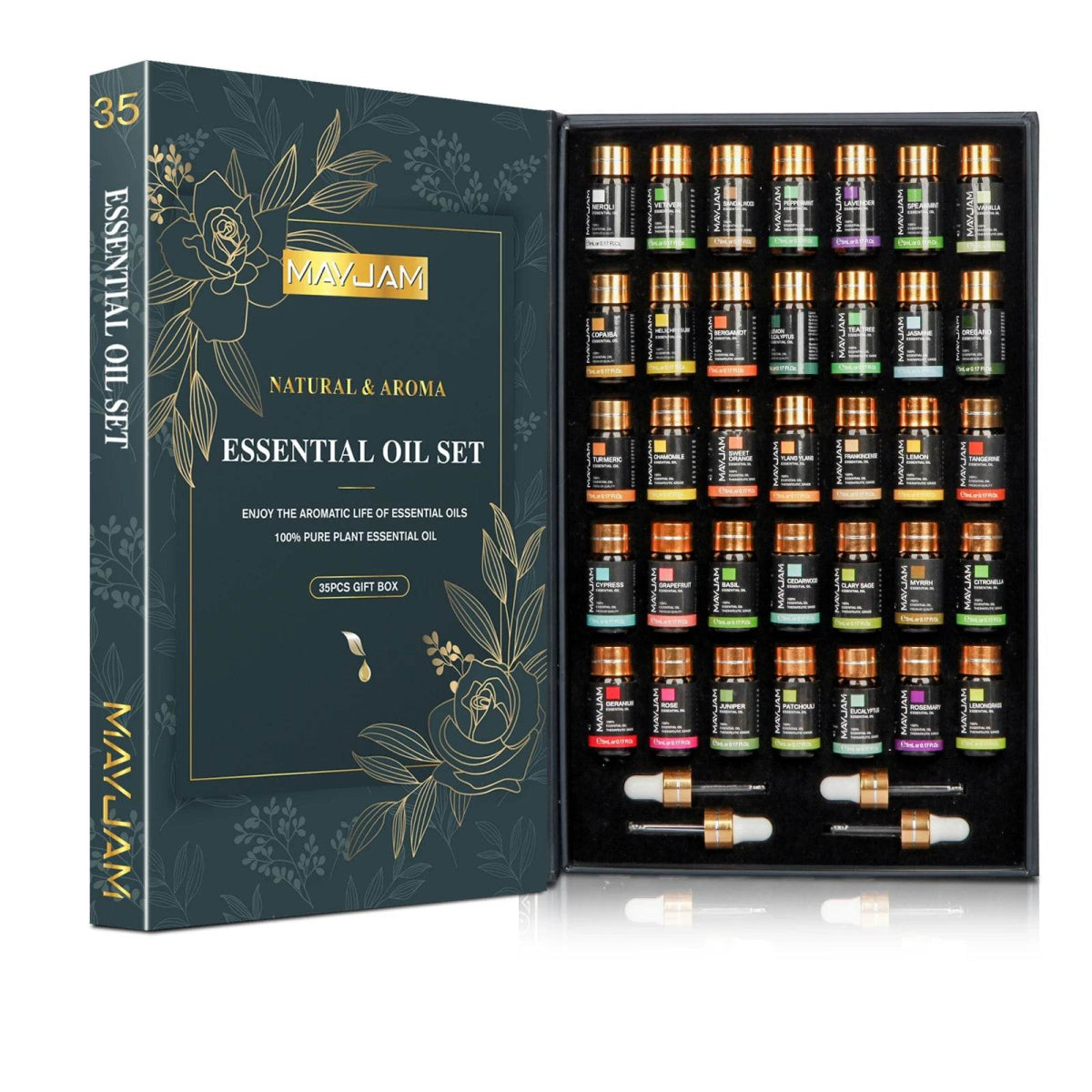 35-Piece Essential Oil Set for Diffusers - Sleep Galleria