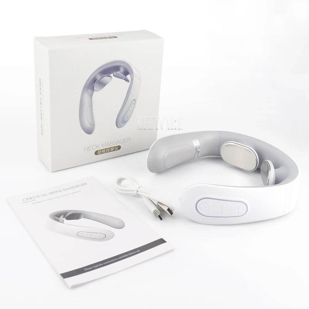 Smart Wireless Neck Massager With Heating TENS Pulse - Sleep Galleria