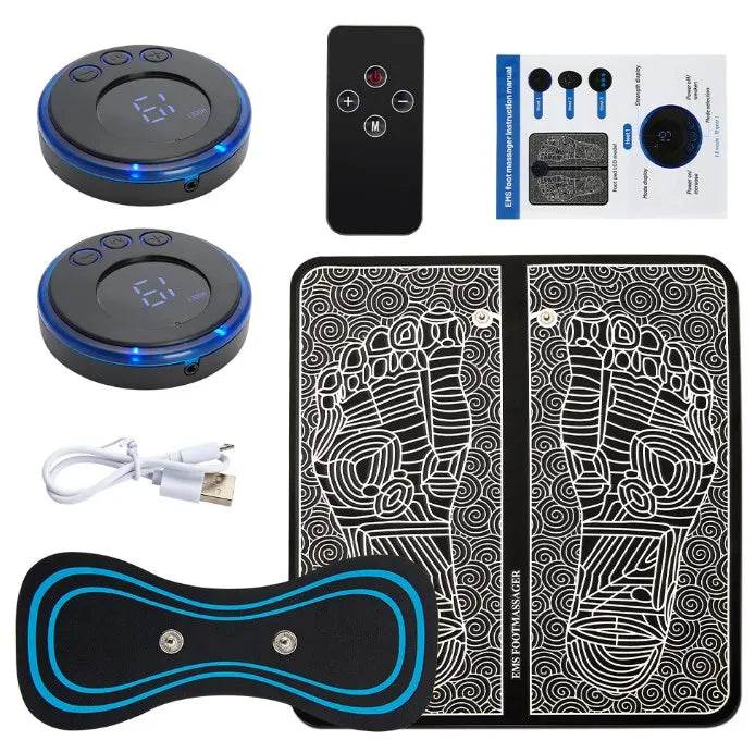 Electric Foot Massager Pad With Muscle Stimulation - Sleep Galleria