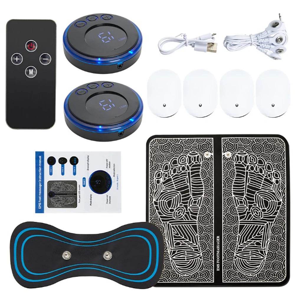 Electric Foot Massager Pad With Muscle Stimulation - Sleep Galleria