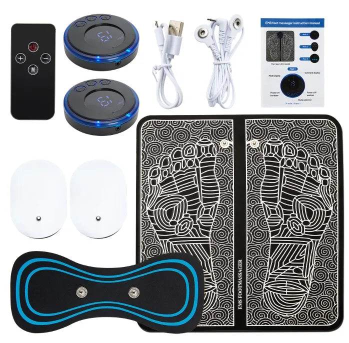 Electric Foot Massager Pad With Muscle Stimulation - Sleep Galleria