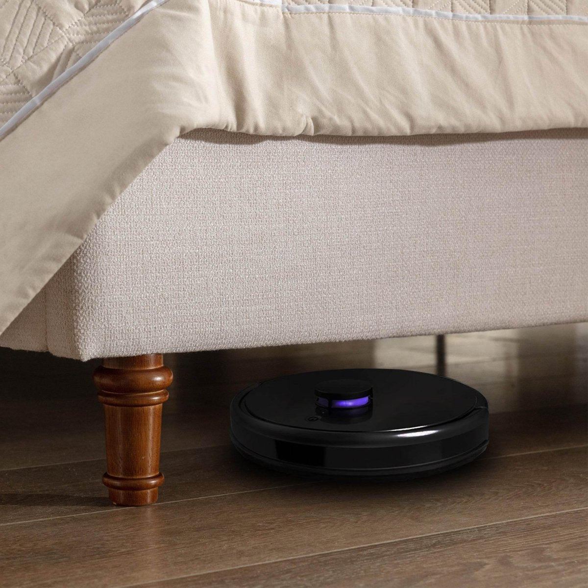 Queen Minimalist Upholstered Wingback Chenille Bed Frame - Minimalist Designs - Omega Lifestyles