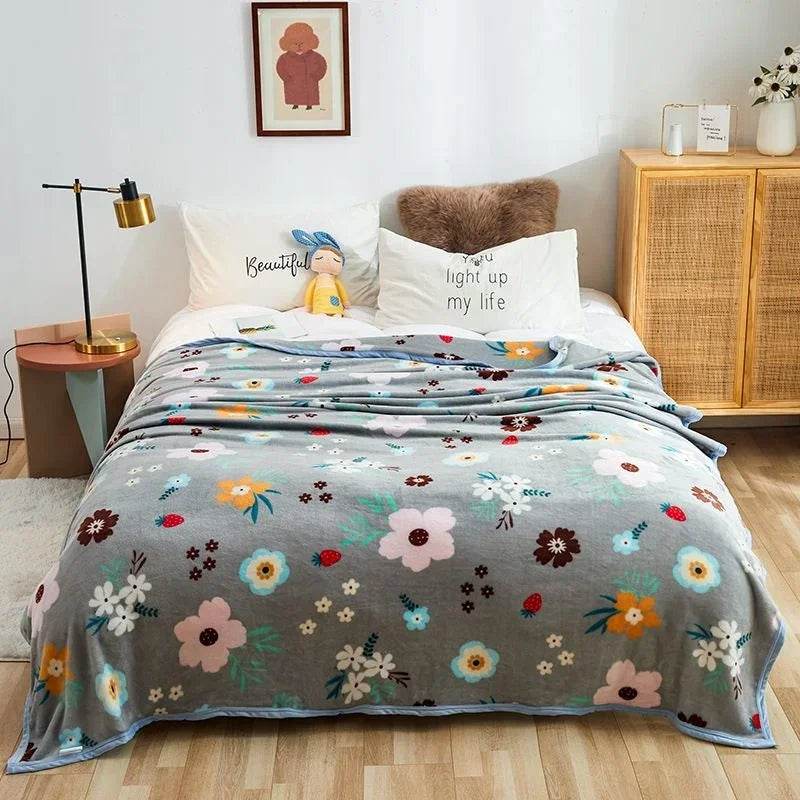 Hello Kitty Plush Cartoon Coral Fleece Blanket - Omega Lifestyles