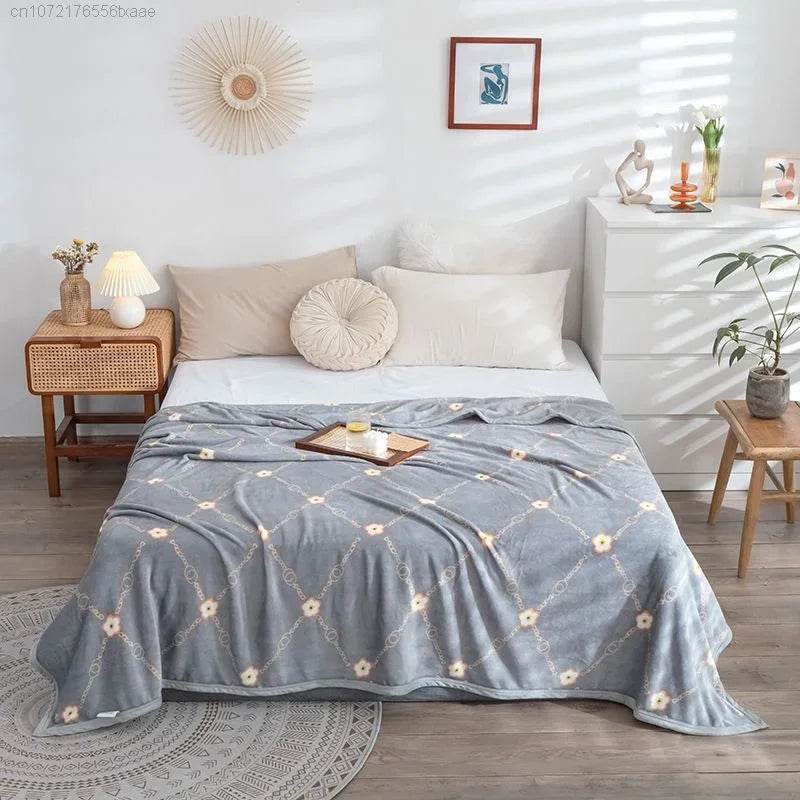 Hello Kitty Plush Cartoon Coral Fleece Blanket - Omega Lifestyles