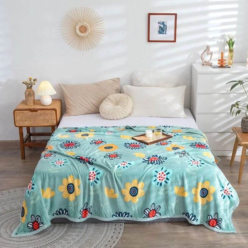 Hello Kitty Plush Cartoon Coral Fleece Blanket - Omega Lifestyles