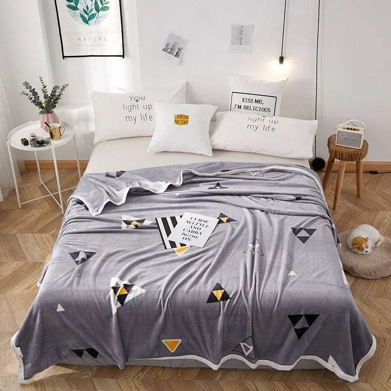 Hello Kitty Plush Cartoon Coral Fleece Blanket - Omega Lifestyles