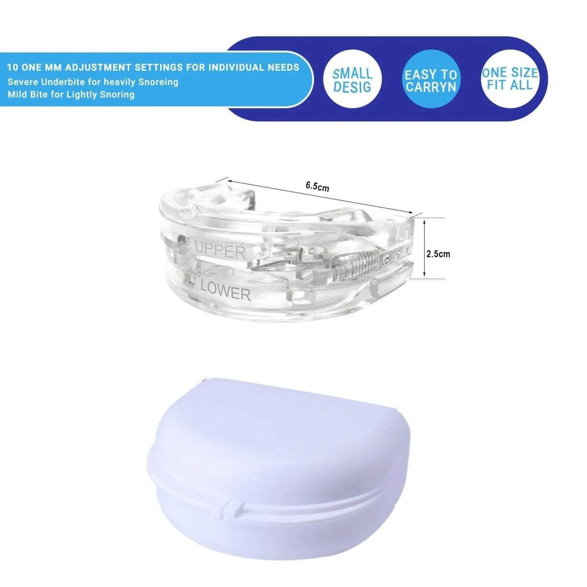 Adjustable Transparent Anti Snore Mouth Guard - Sleep Galleria