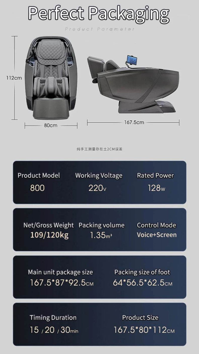 Mizuka RippleEase 4D Zero Gravity Shiatsu Massage Chair - Omega Lifestyles