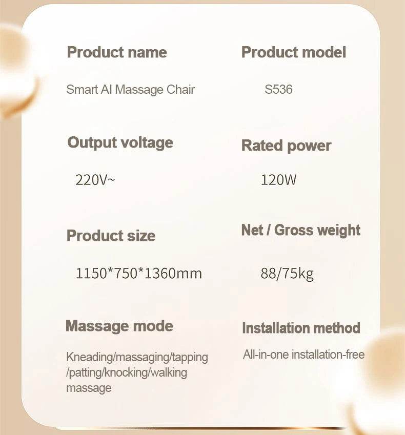 Mizuka StreamGlow 4D SL-Track Shiatsu Massage Chair - Omega Lifestyles