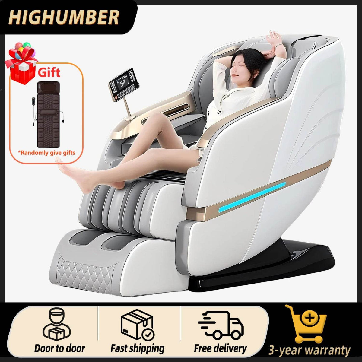 Mizuka StreamGlow 4D SL-Track Shiatsu Massage Chair - Omega Lifestyles