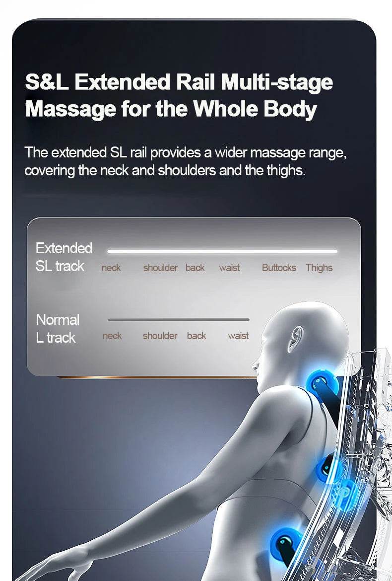 Mizuka StreamGlow 4D SL-Track Shiatsu Massage Chair - Omega Lifestyles