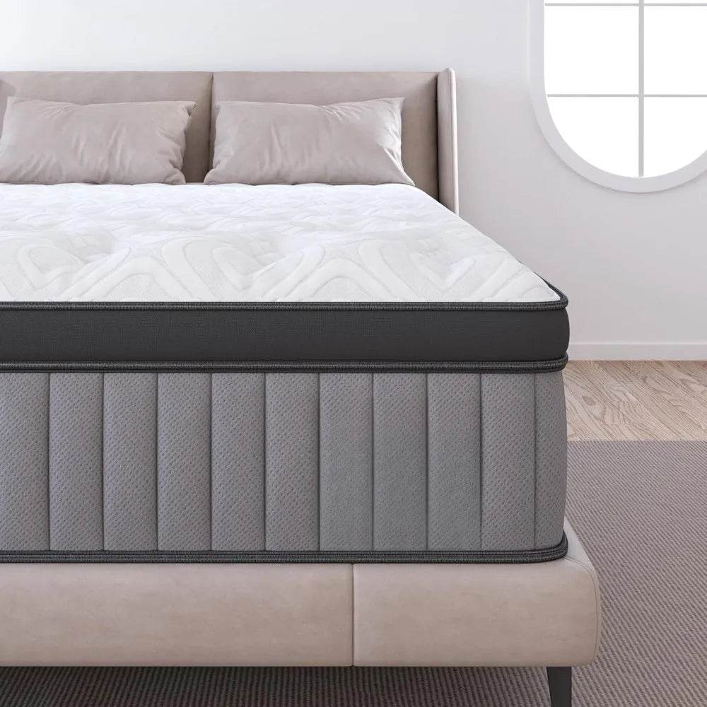 Soft 14-Inch Plush Hybrid Memory Foam Mattress - Omega Lifestyles