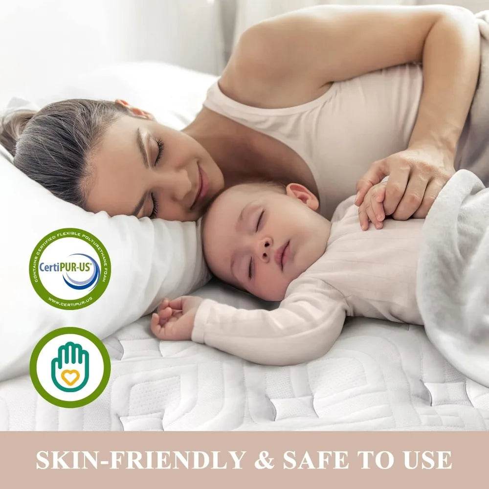 Soft 14-Inch Plush Hybrid Memory Foam Mattress - Omega Lifestyles