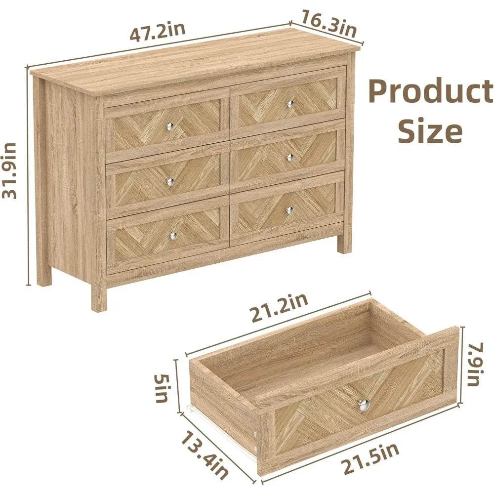 3-Piece Engineered Wood Bedroom Dresser And Nightstand Set - Omega Lifestyles