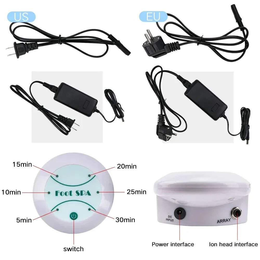 Detox Ionic Foot Spa Bath Machine With Massage Function - Sleep Galleria