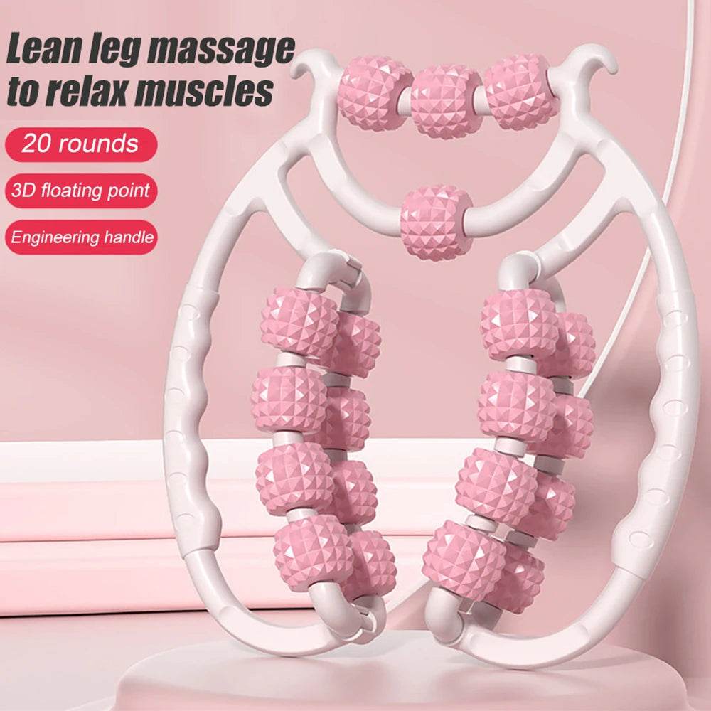 20 Wheel 360-Degree Multiuse Leg Massage Roller - Sleep Galleria