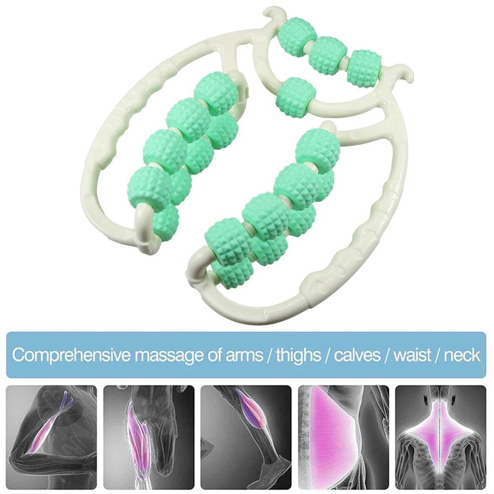 20 Wheel 360-Degree Multiuse Leg Massage Roller - Sleep Galleria