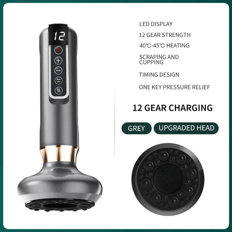 Intelligent Rechargeable Electric Cupping Massage Device - Sleep Galleria