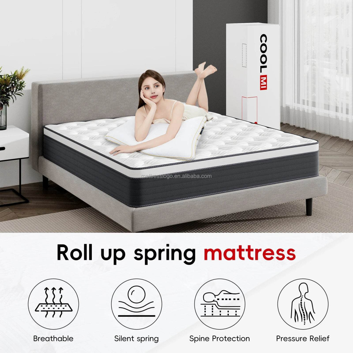 Medium Cooling Pocket Spring Gel Memory Foam Mattress - Sleep Galleria