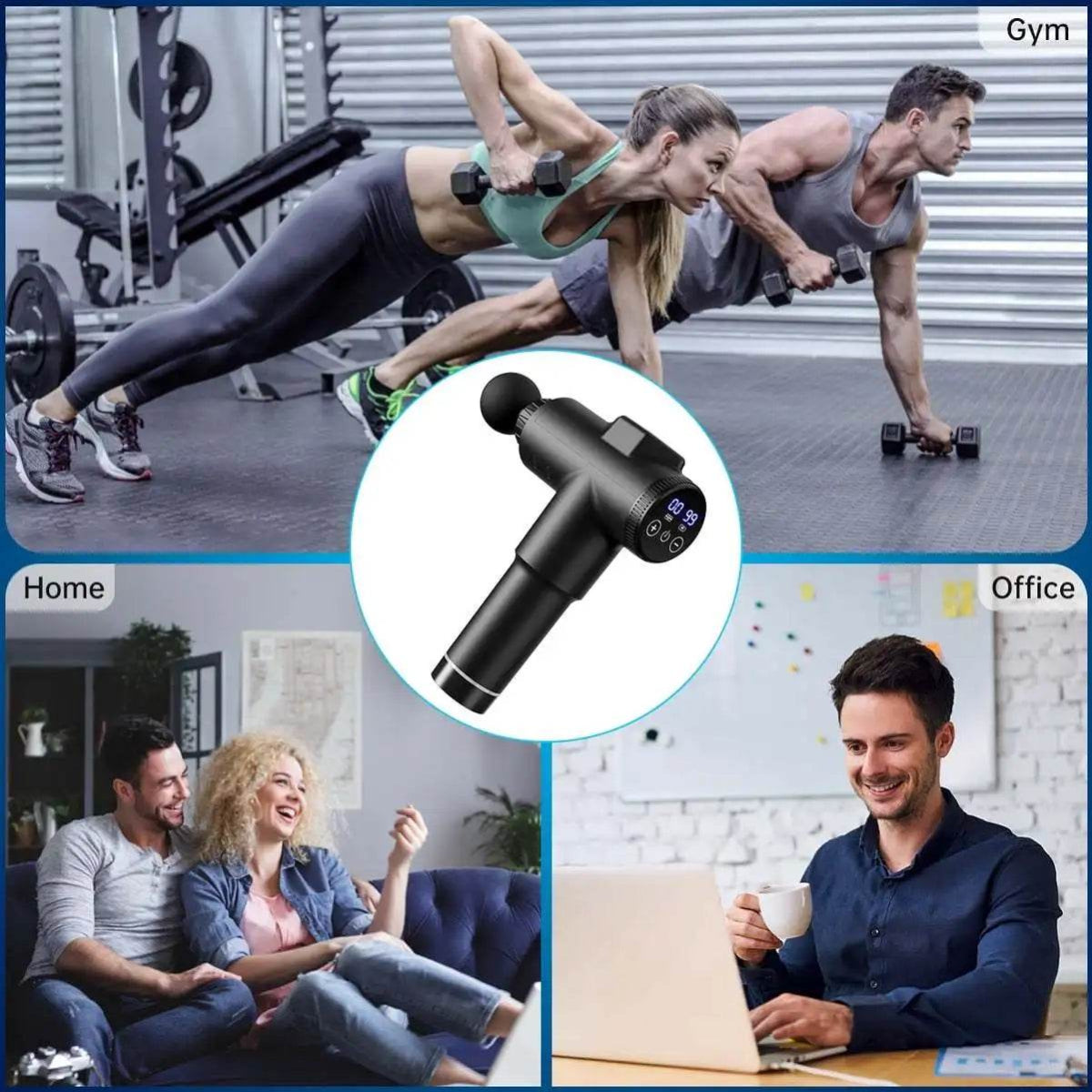 Deep Muscle Percussion Massage Gun with 99 Speeds and Carry Case - Sleep Galleria