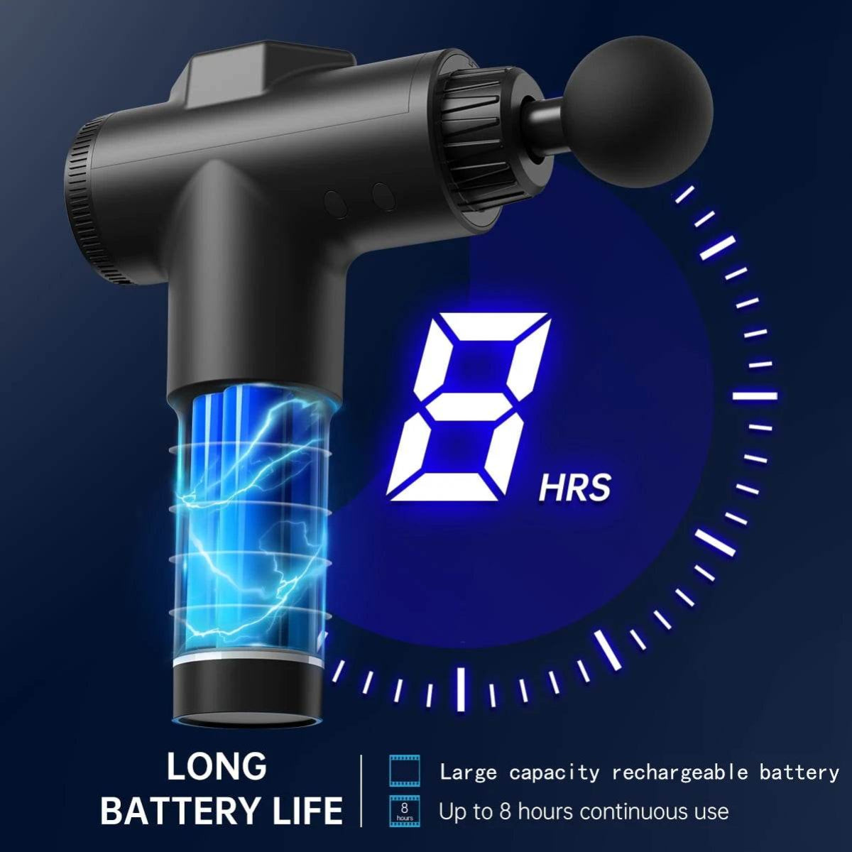 Deep Muscle Percussion Massage Gun with 99 Speeds and Carry Case - Sleep Galleria