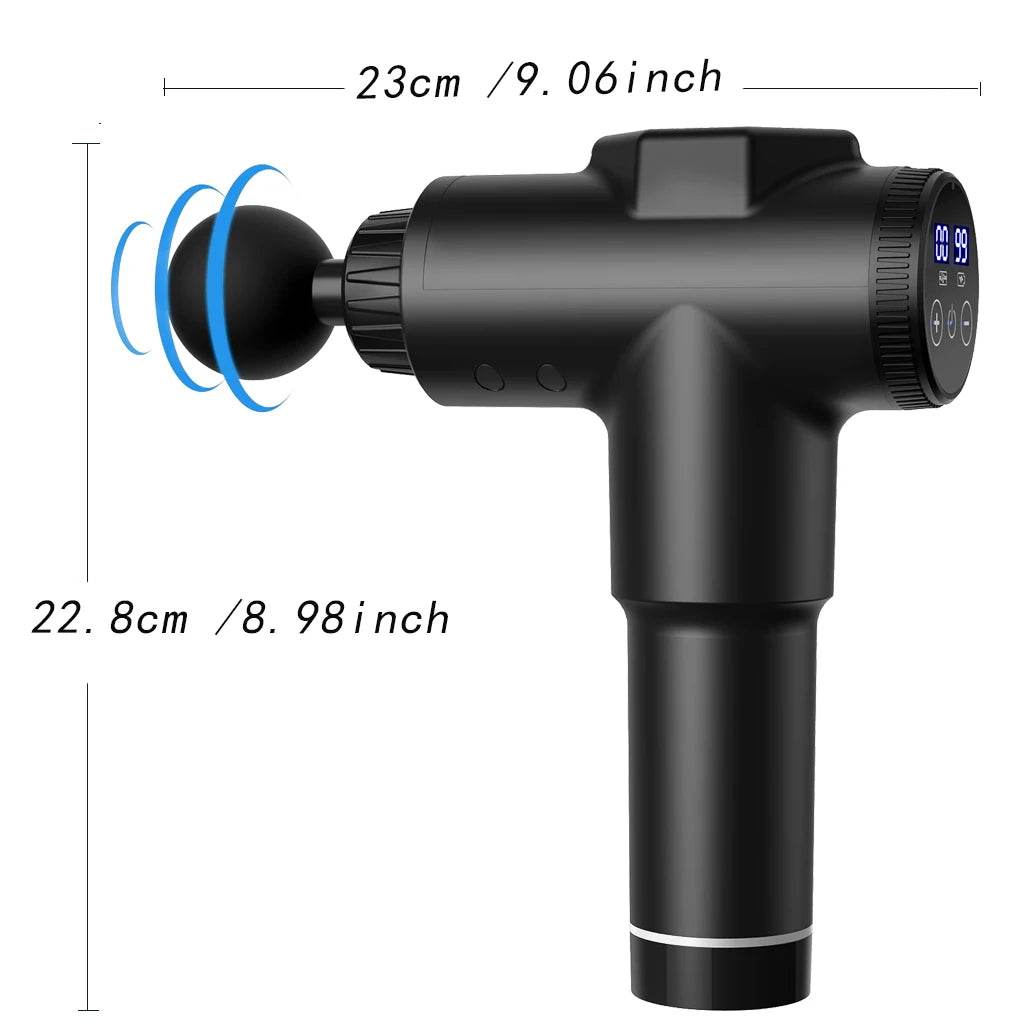 Deep Muscle Percussion Massage Gun with 99 Speeds and Carry Case - Sleep Galleria