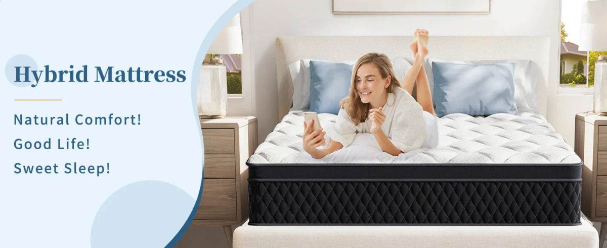 Hybrid Memory Foam Mattress with Pocket Springs – 10/12 Inch Thickness - Nocturne - Sleep Galleria