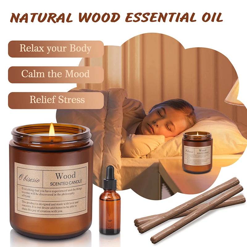 Aromatherapy Soy Wax Scented Candle With Natural Oils - Omega Lifestyles