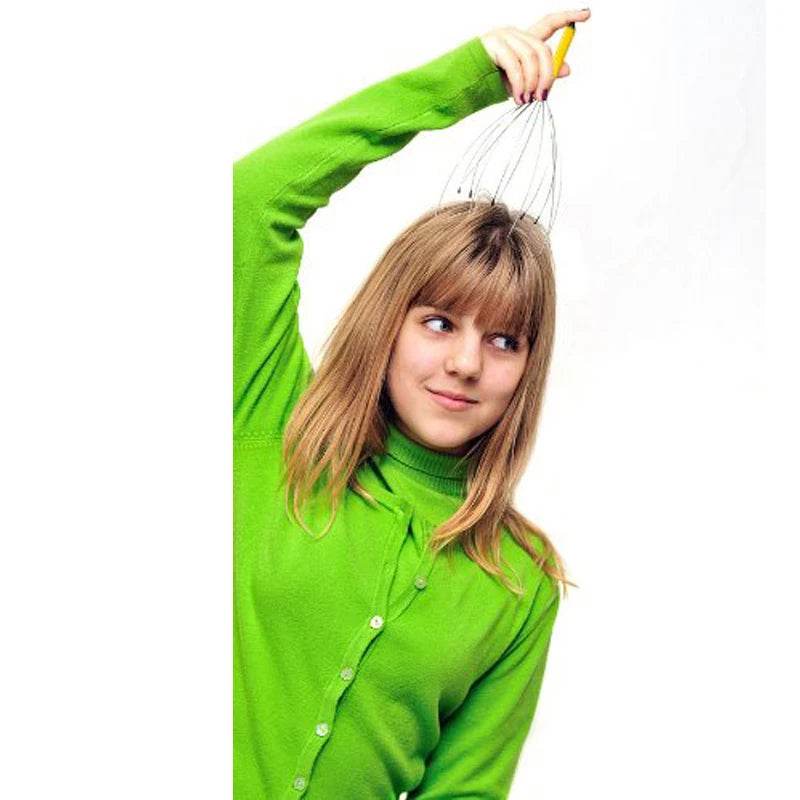 Wood Handle Manual Head Scalp Neck Massage Tool - Sleep Galleria