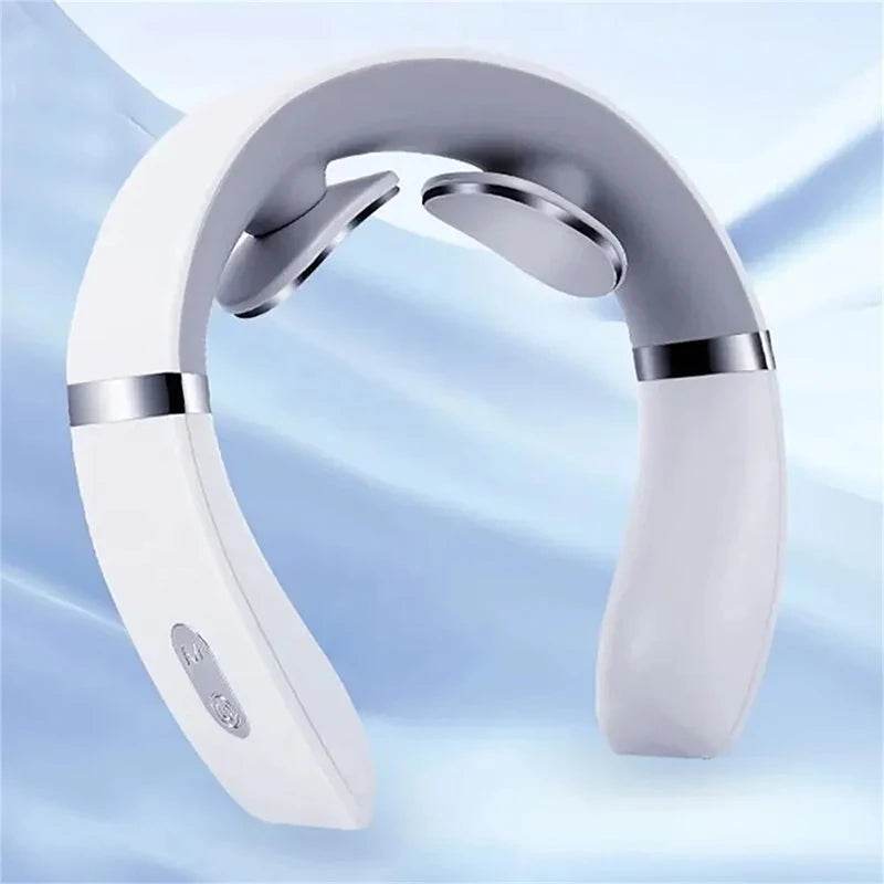 Portable Electronic Neck Massager With Curved Electrode Pads - Sleep Galleria