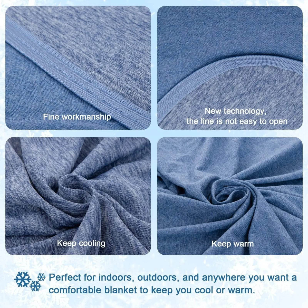 Lightweight Cooling Blanket Soft Organic Cotton - Sleep Galleria