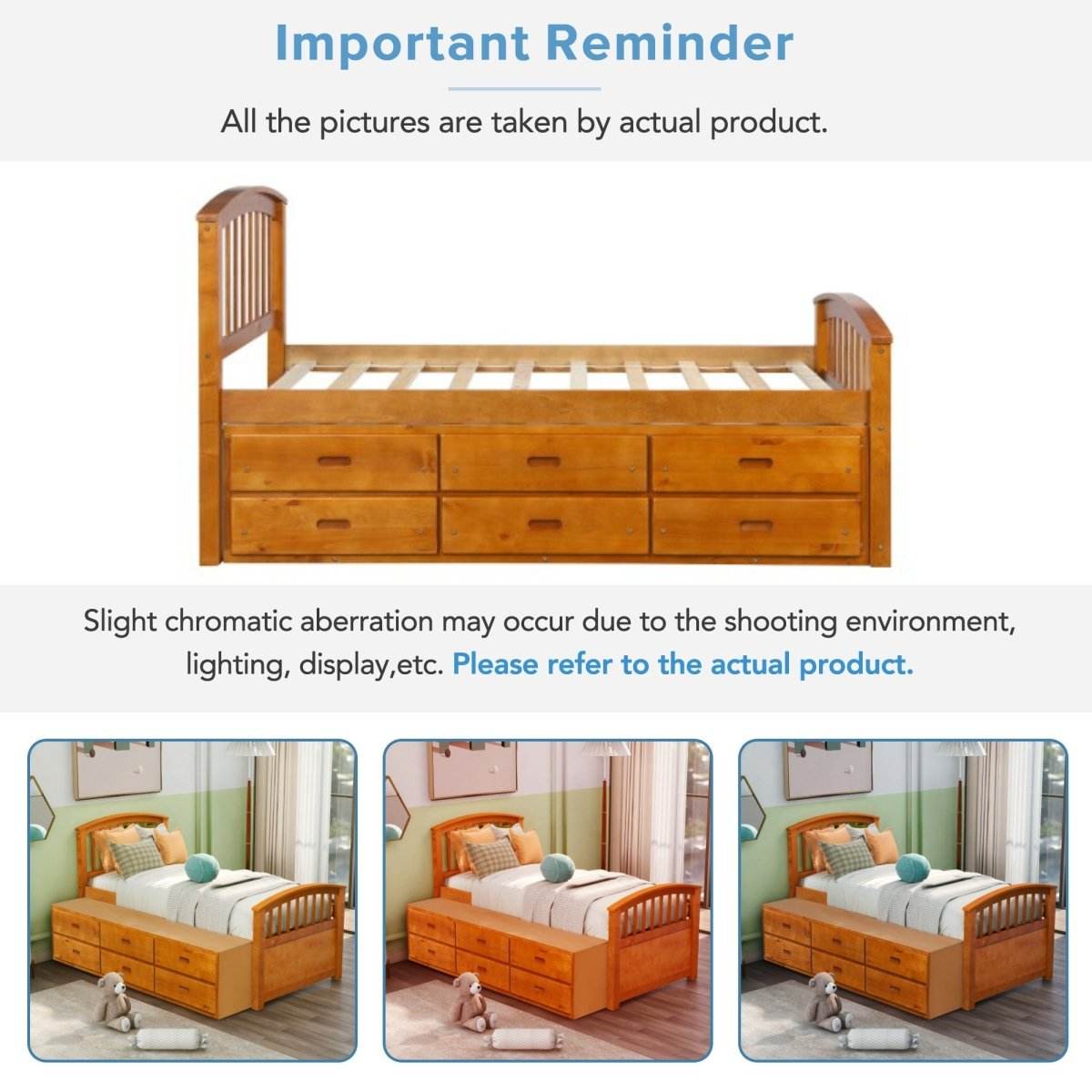 Twin Solid Wood Platform Storage Bed With Drawers - Sleep Galleria