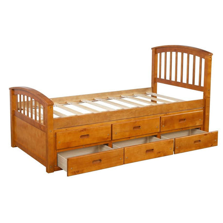Twin Solid Wood Platform Storage Bed With Drawers - Sleep Galleria