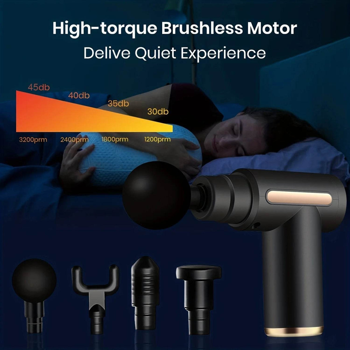 Portable Deep Tissue Electric Percussion Massage Gun - Sleep Galleria