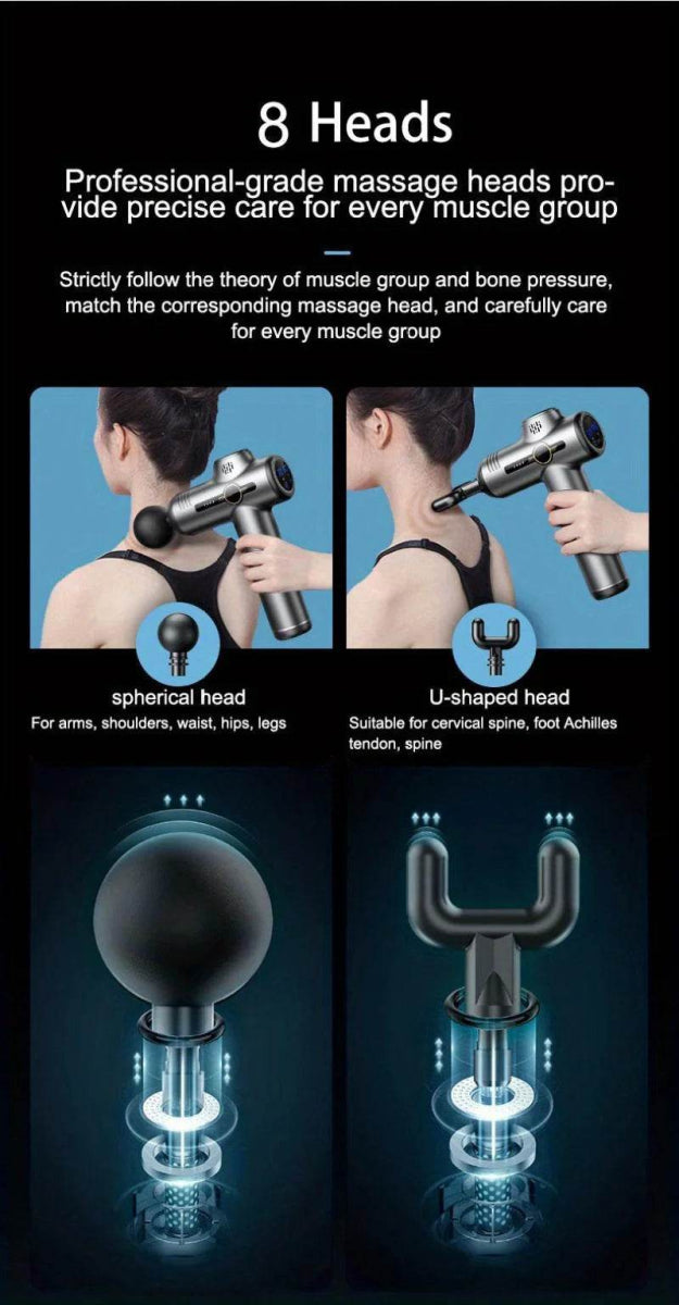 Portable Deep Tissue Electric Percussion Massage Gun - Sleep Galleria