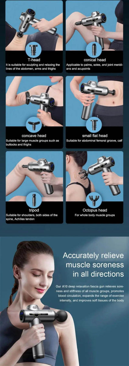 Portable Deep Tissue Electric Percussion Massage Gun - Sleep Galleria