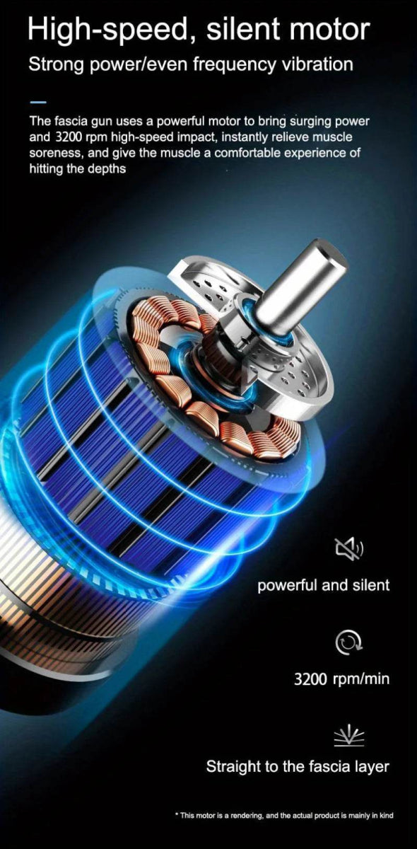 Portable Deep Tissue Electric Percussion Massage Gun - Sleep Galleria