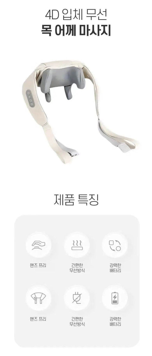 PU Leather Multifunctional Neck And Shoulder Massage Device - Omega Lifestyles