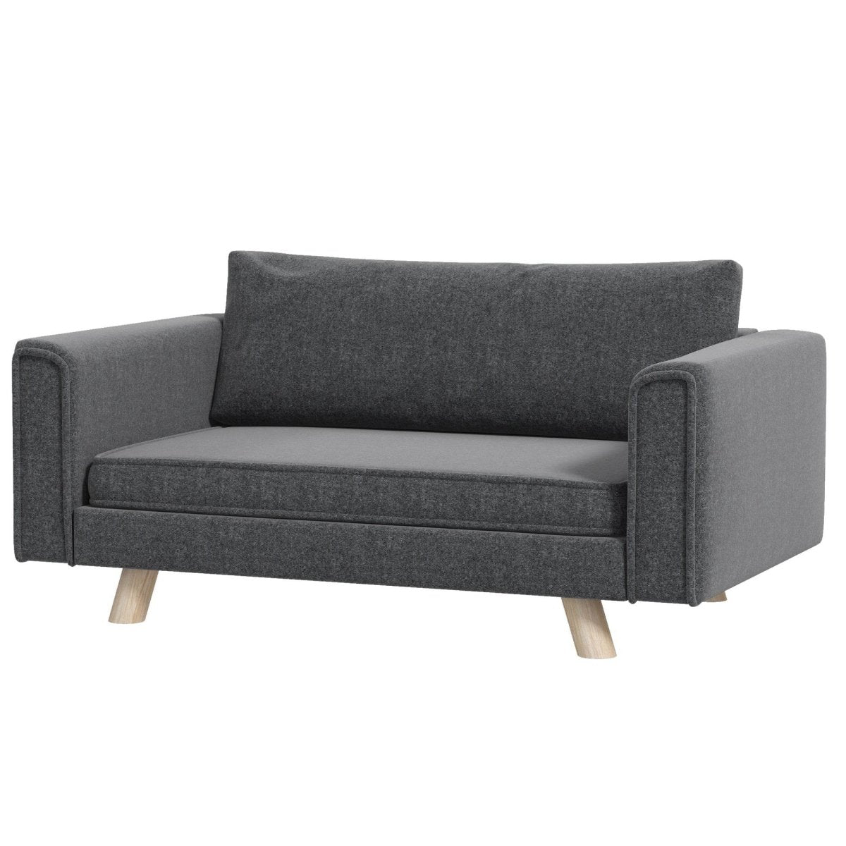 Elevated Pet Sofa With Removable Cushions And Anti-Slip Pads - Sleep Galleria