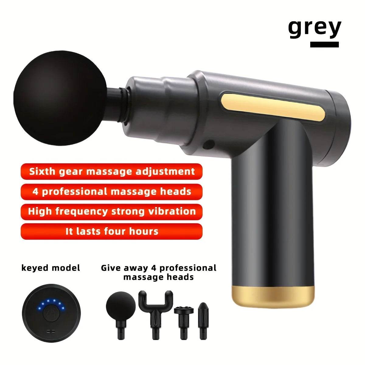 Long Endurance Silent TYPE-C Electric Fascia Gun - Sleep Galleria