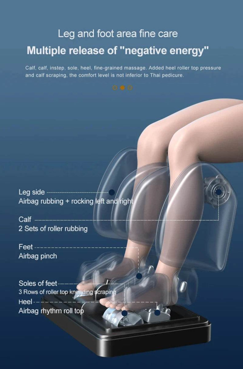 4D Zero Gravity Voice Control Heated Airbags Massage Chair - Omega Lifestyles