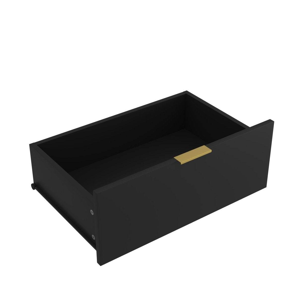 8-Drawer Black Particle Board Wood Dresser - Sleep Galleria