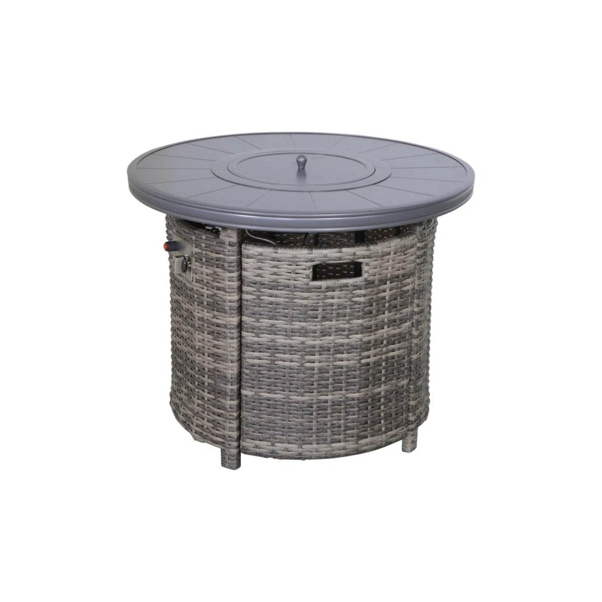 8 - Piece Weather - Resistant Grey Wicker Patio Sectional Set - Reposea - Omega Lifestyles