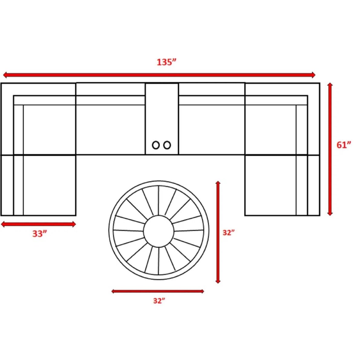 8 - Piece Weather - Resistant Grey Wicker Patio Sectional Set - Reposea - Omega Lifestyles