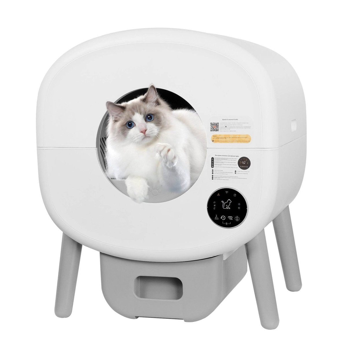 Automatic Smart Large Capacity Self - Cleaning Cat Litter Box - Reposea - Omega Lifestyles