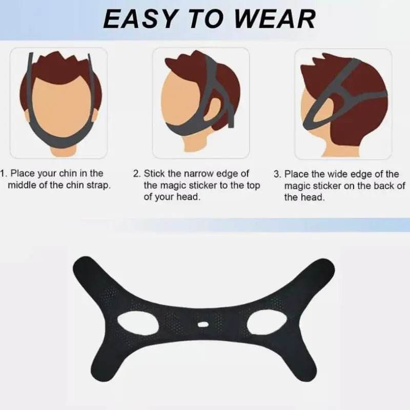 Breathable Anti Snore Chin Strap Stop Snoring Belt - Sleep Galleria